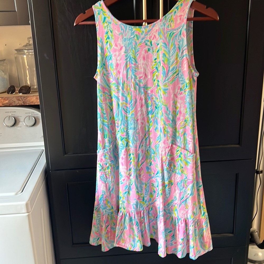 Lilly Pulitzer swing dress with pockets mermaids